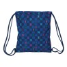 Zainetto con Cordini Benetton Damero Blu Marino 35 x 40 x 1 cm