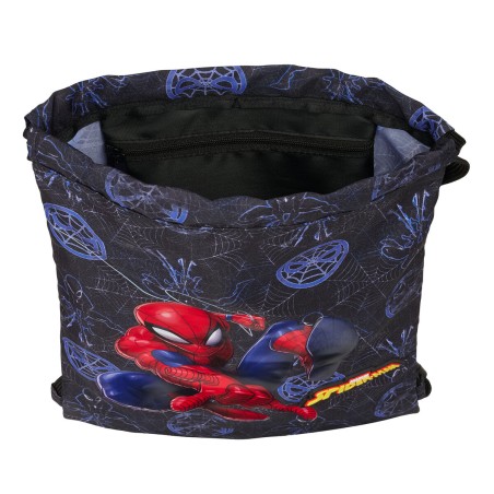 Zainetto con Cordini Spider-Man Attack Nero 26 x 34 x 1 cm