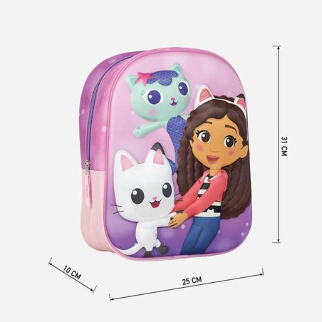 Zaino Scuola 3D Gabby's Dollhouse