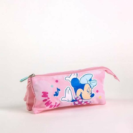Portaoggetti Triplo Minnie Mouse Rosa 2,2 x 1,1 x 22,5 cm
