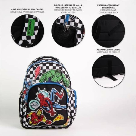 Zaino Scuola The Avengers Nero