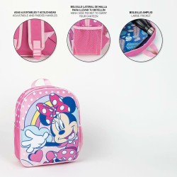 Zaino Scuola Minnie Mouse Rosa 25,0 x 30,0 x 9,0 cm