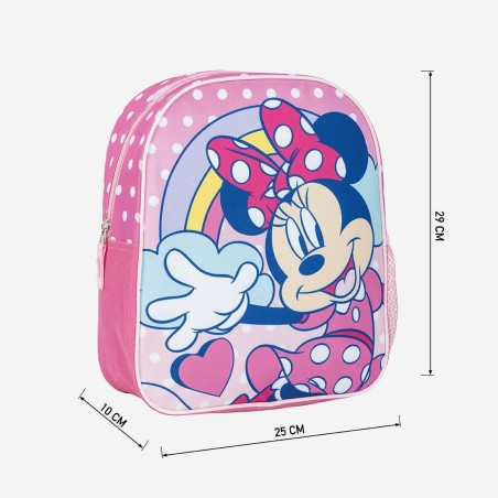 Zaino Scuola Minnie Mouse Rosa 25,0 x 30,0 x 9,0 cm
