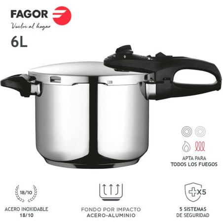 Pentola Express Fagor DUO Acciaio inossidabile 18/10 6 L