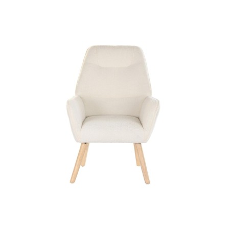 Poltrona DKD Home Decor Crema Naturale 65 x 75 x 96 cm
