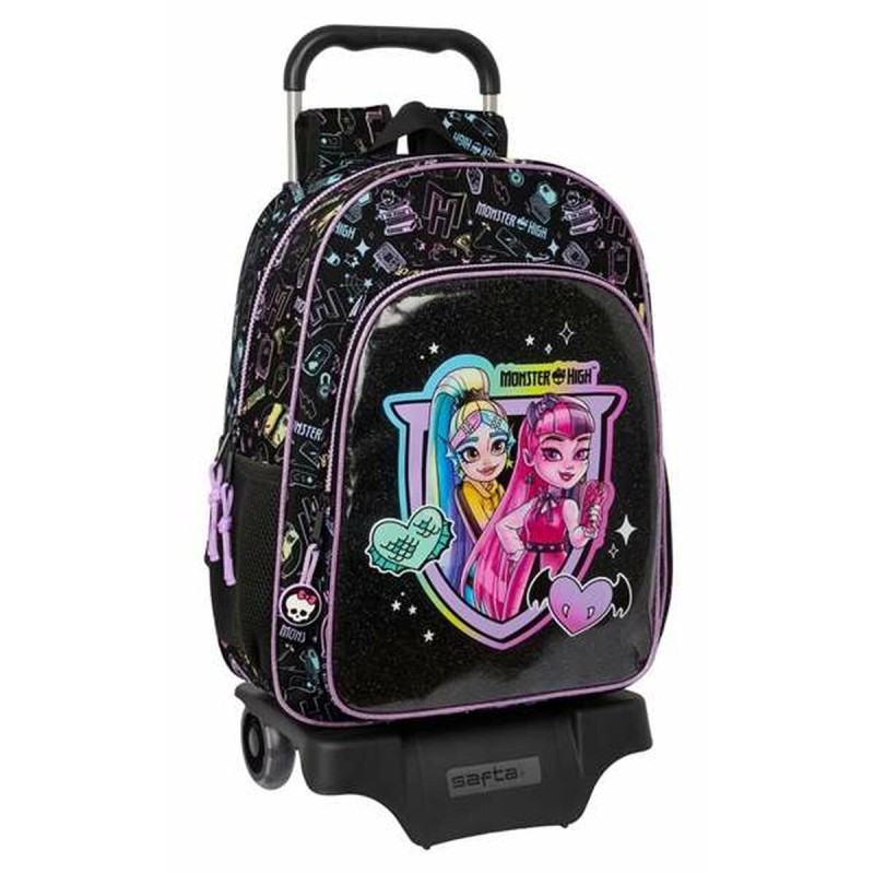Trolley per la Scuola Monster High Nero 33 x 42 x 14 cm Trolley per la Scuola Monster High Nero 33 x 42 x 14 cm