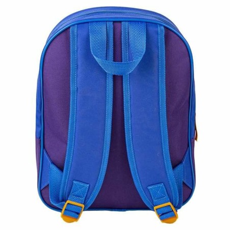 Zaino Scuola 3D Sonic Azzurro 25 x 31 x 9 cm Arancio