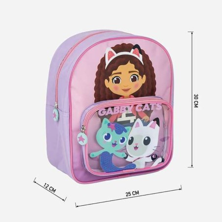 Zaino Scuola Gabby's Dollhouse Rosa 25,0 x 30,0 x 1,2 cm