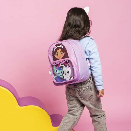 Zaino Scuola Gabby's Dollhouse Rosa 25,0 x 30,0 x 1,2 cm
