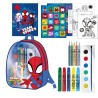 Zainetto per Bambini per Disegnare Spidey Azzurro 22,0 x 23,0 x 7,0 cm