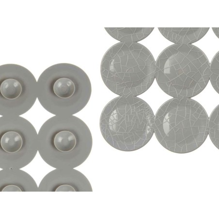 Tappetino Antiscivolo da Doccia Grigio PVC 68 x 36 x 1 cm (6 Unità)