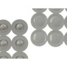 Tappetino Antiscivolo da Doccia Grigio PVC 68 x 36 x 1 cm (6 Unità)