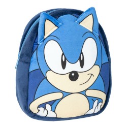 Zaino Scuola Sonic Azzurro 18 x 22 x 8 cm