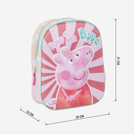 Zaino per Bambini Peppa Pig Rosa 25,0 x 31,0 x 10,0 cm