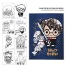 Set di Cancelleria Harry Potter Azzurro Nero Rosso 16 Pezzi (6 Pezzi)