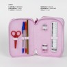 Plumier Triplo Minnie Mouse Rosa 12,5 x 6,5 x 19,5 cm