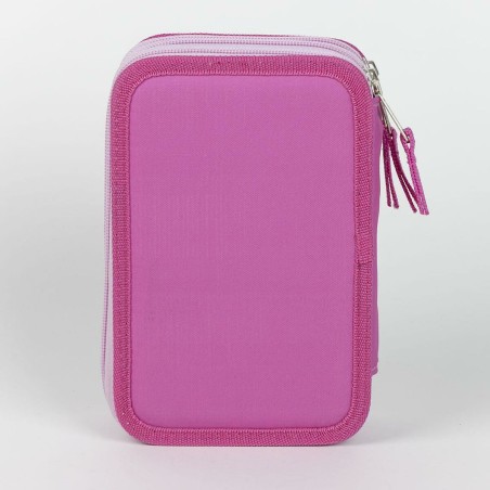 Plumier Triplo Minnie Mouse Rosa 12,5 x 6,5 x 19,5 cm