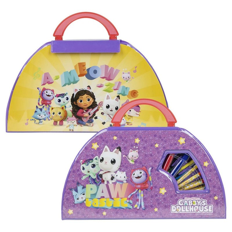 Set di Cancelleria Gabby's Dollhouse Multicolore 50 Pezzi Set di Cancelleria Gabby's Dollhouse Multicolore 50 Pezzi