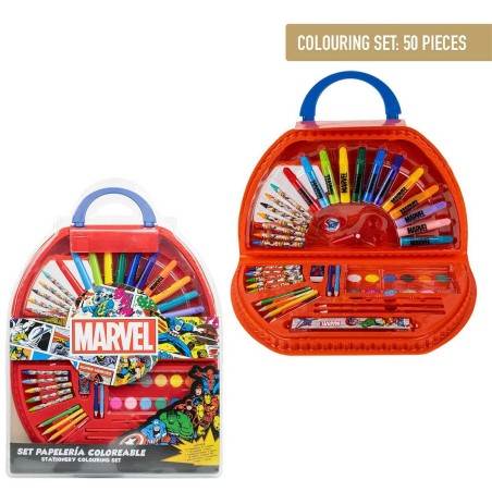 Set di Cancelleria Marvel 50 Pezzi