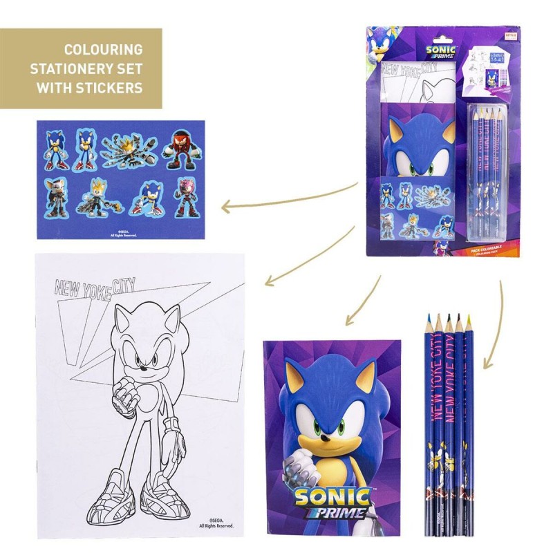 Set di Cancelleria Sonic Set di Cancelleria Sonic