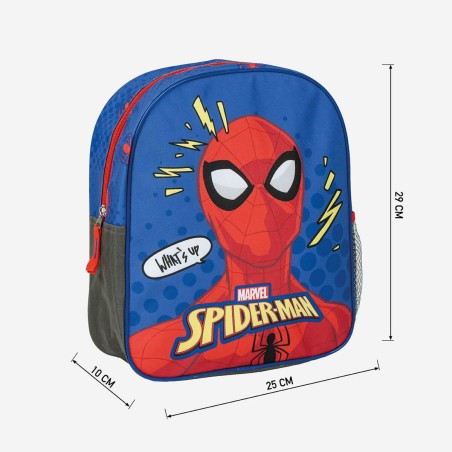 Zaino Scuola Spider-Man Azzurro 8,0 x 30,0 x 25,0 cm