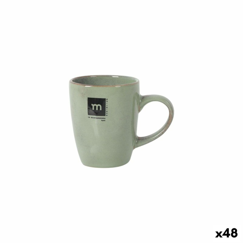 Tazza Mug La Mediterránea Macarella green 230 ml 0,23 l (48 Unità) Tazza Mug La Mediterránea Macarella green 230 ml 0,23 l (48 Unità)
