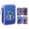 Astuccio Stitch Azzurro 12,5 x 19,5 x 4,5 cm