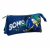 Portaoggetti Triplo Sonic Prime Azzurro Chiaro Light Blue 2,2 x 1,1 x 22,5 cm