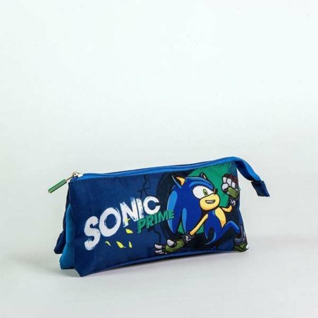 Portaoggetti Triplo Sonic Prime Azzurro Chiaro Light Blue 2,2 x 1,1 x 22,5 cm