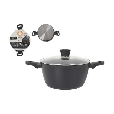 Casseruola con coperchio MasterChef 24 cm (4 Unità)