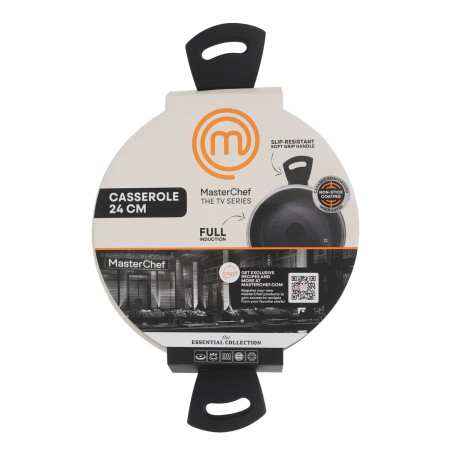 Casseruola con coperchio MasterChef 24 cm (4 Unità)