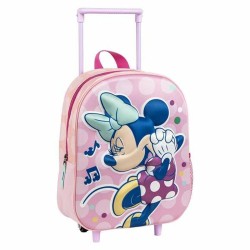 Trolley per la Scuola 3D Minnie Mouse Rosa 25,0 x 31,0 x 10,0 cm