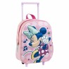 Trolley per la Scuola 3D Minnie Mouse Rosa 25,0 x 31,0 x 10,0 cm