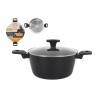 Casseruola con coperchio MasterChef 28 cm 2,5 mm (4 Unità)