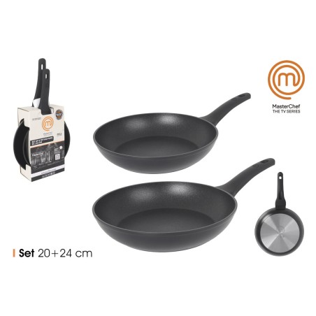 Set di padelle MasterChef 24 cm 20 cm (4 Unità)