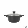 Casseruola con coperchio MasterChef 28 cm (4 Unità)