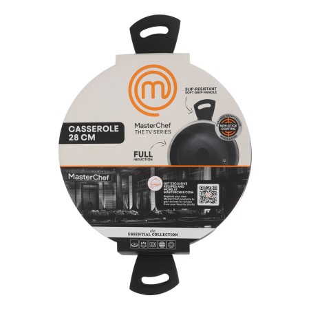 Casseruola con coperchio MasterChef 28 cm (4 Unità)