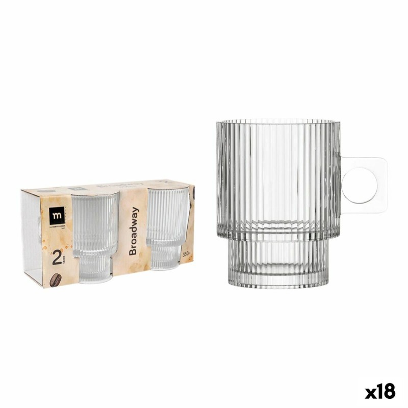 Set di 2 Tazze Mug La Mediterránea Broadway 18 Unità (2 Pezzi)