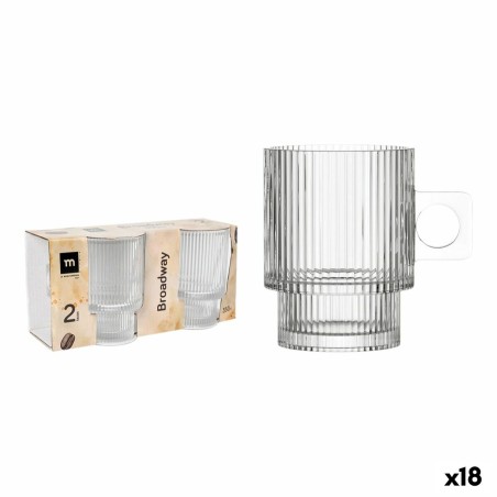 Set di 2 Tazze Mug La Mediterránea Broadway 18 Unità (2 Pezzi)