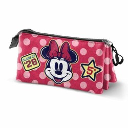 Portaoggetti Triplo Minnie Mouse Rosa 23 x 8 x 11 cm