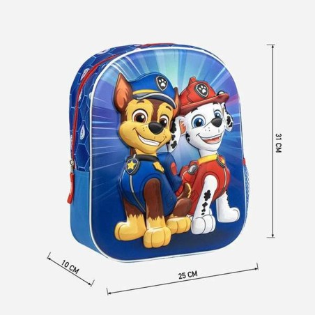 Zaino Scuola The Paw Patrol Azzurro 25,0 x 31,0 x 10,0 cm