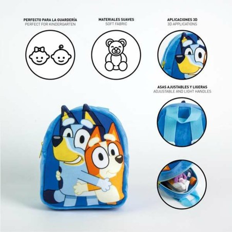 Zaino Scuola Bluey Azzurro 18 x 22 x 4 cm