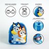 Zaino Scuola Bluey Azzurro 18 x 22 x 4 cm