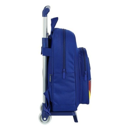 Trolley per la Scuola 705 F.C. Barcelona Azzurro 27 x 33 x 10 cm