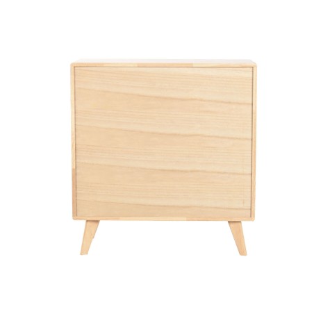 Credenza Home ESPRIT Naturale Metallo Rattan Legno d'albero della gomma 73,5 x 35 x 78 cm