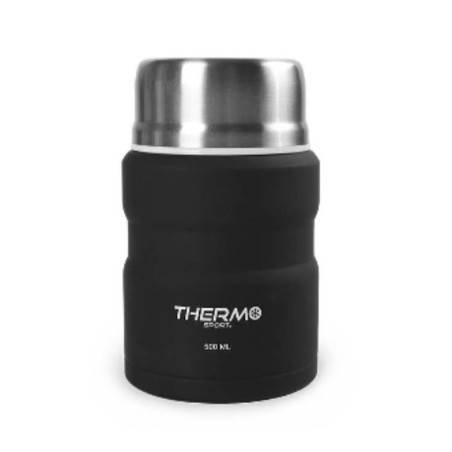 Thermos per Alimenti ThermoSport Nero Acciaio 500 ml (6 Unità)