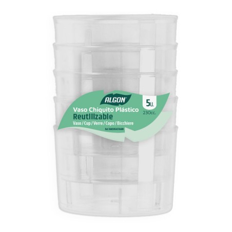 Set di Bicchieri Algon 5 Pezzi (18 Unità)