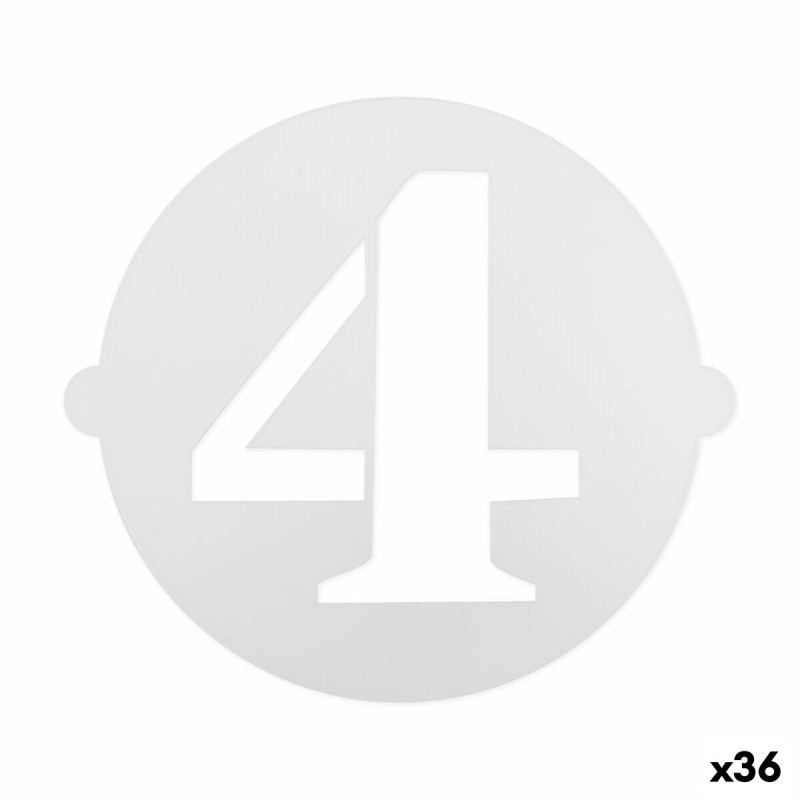 Modello per torta Algon 25 cm Numeri 4 (36 Unità) Modello per torta Algon 25 cm Numeri 4 (36 Unità)