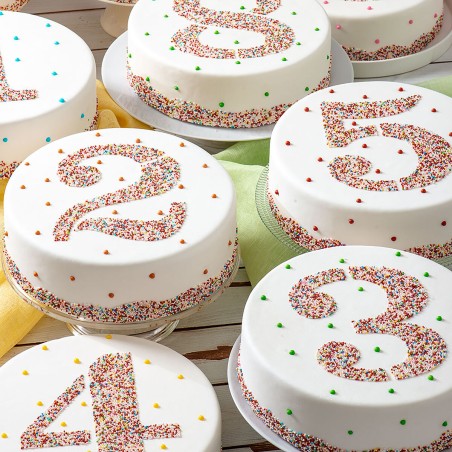 Modello per torta Algon 25 cm Numeri 4 (36 Unità)