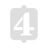 Modello per torta Algon Numeri 4 (36 Unità)
